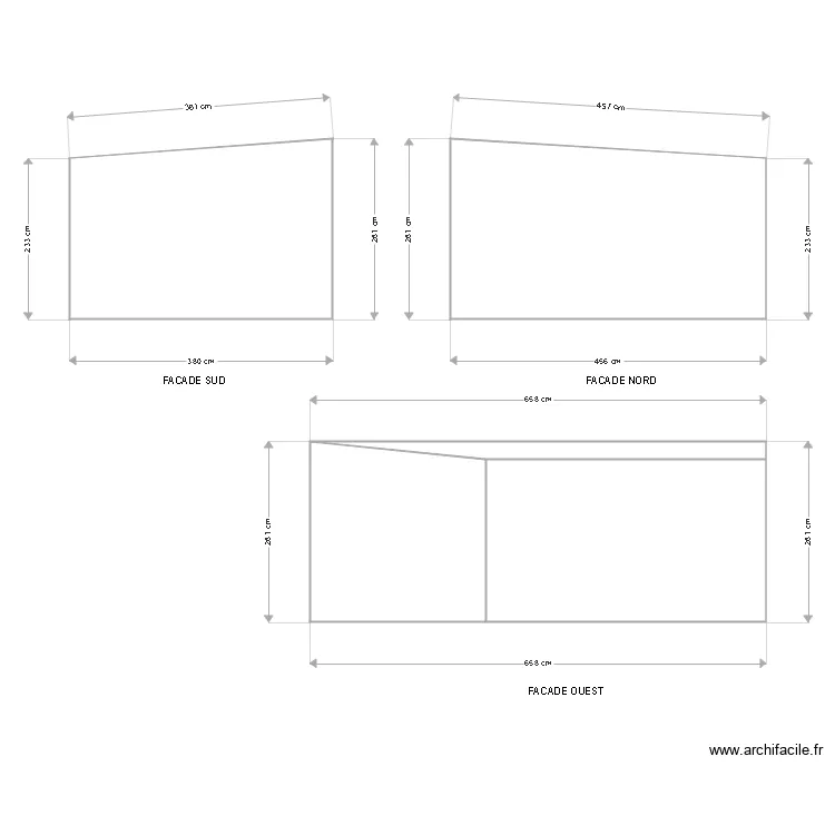Brem Chalet Fa&ccedil;ade. Plan de 
