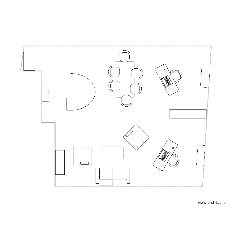 Villetrun Bureau 1. Plan de 0 pièce et 0 m2