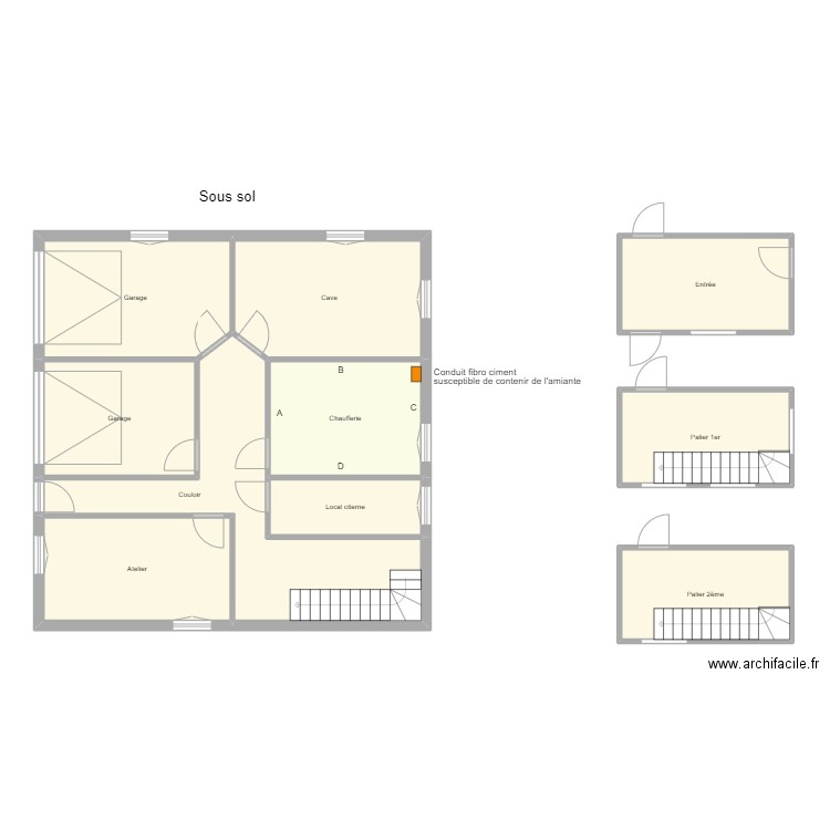 Croquis MICHEL. Plan de 0 pièce et 0 m2