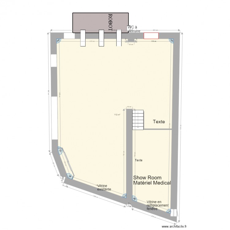 Projet RDC devant. Plan de 0 pièce et 0 m2