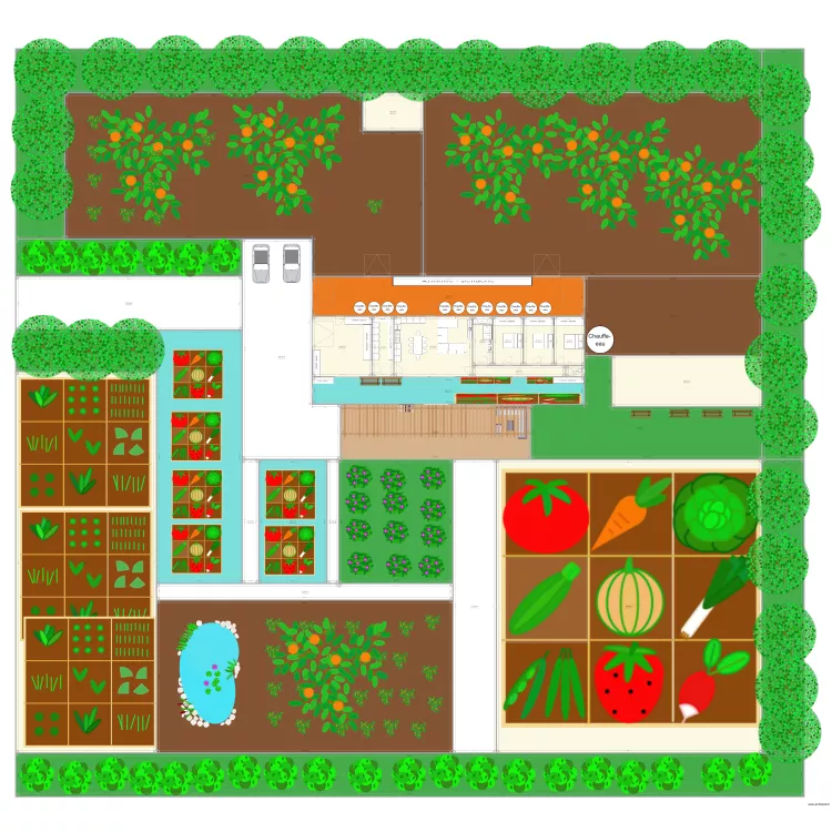 ferme. Plan de ferme. Plan de