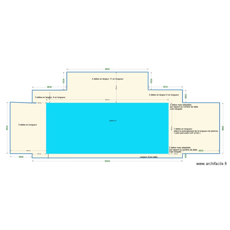 terrasse piscine end. Plan de 0 pièce et 0 m2