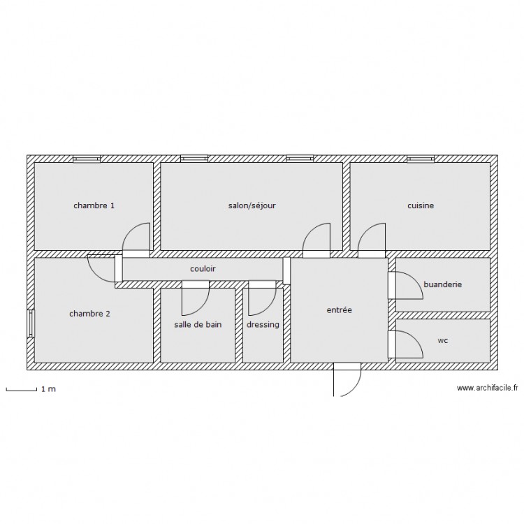 herrey. Plan de 0 pièce et 0 m2