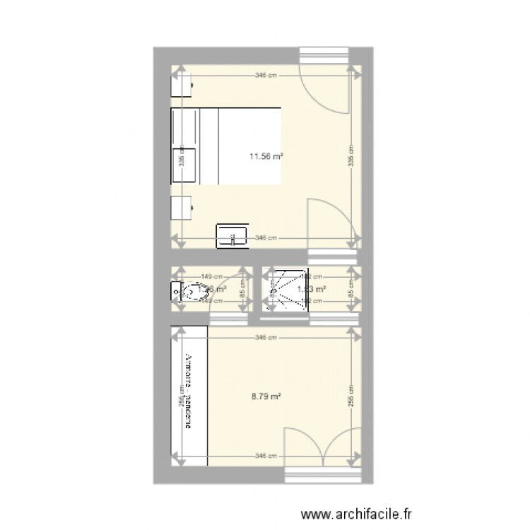 Projet Chevallier Chantepie. Plan de 0 pièce et 0 m2