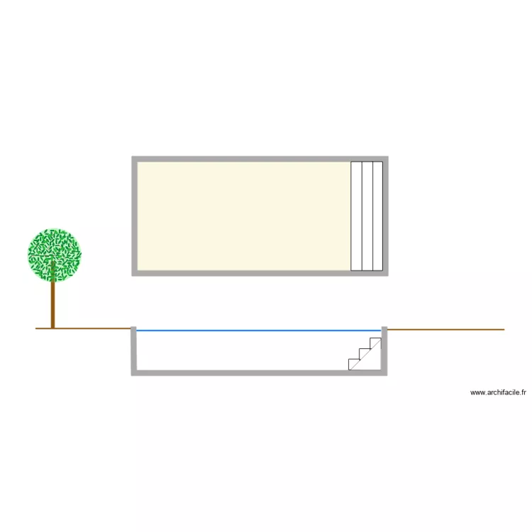 PLAN ET COUPE PISCINE 17250. Plan de PLAN ET COUPE PISCINE 17250. Plan de