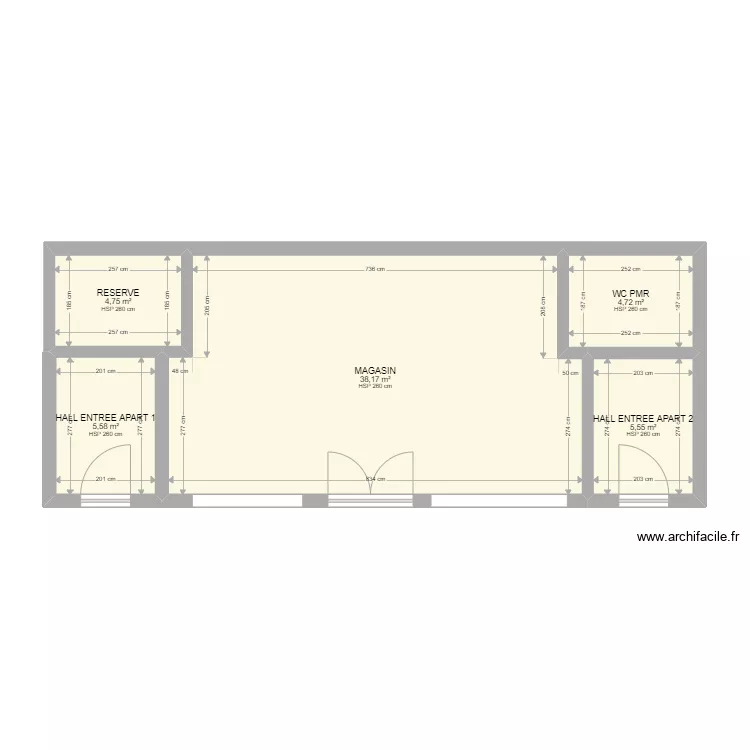 BUSNES MAGASIN. Plan de 