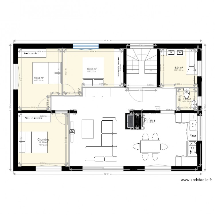 RDC. Plan de 0 pièce et 0 m2