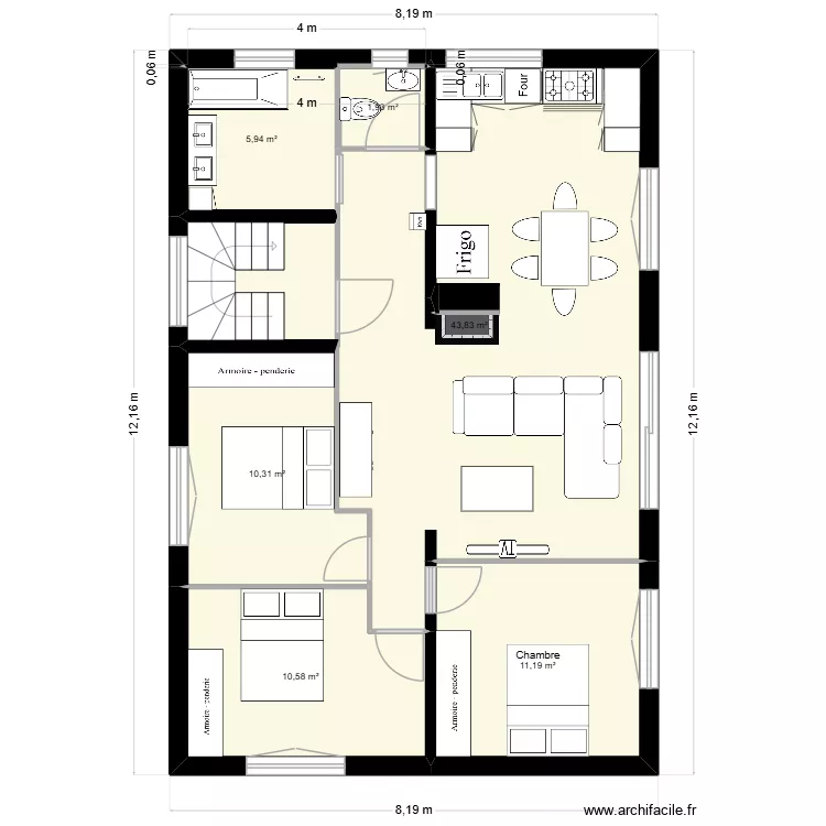 RDC. Plan de 6 et 84 m² RDC. Plan de 6 et 84 m²