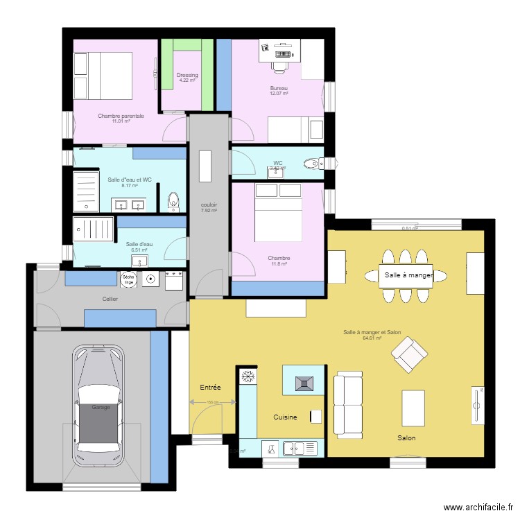 Maison 04 v4. Plan de 0 pièce et 0 m2