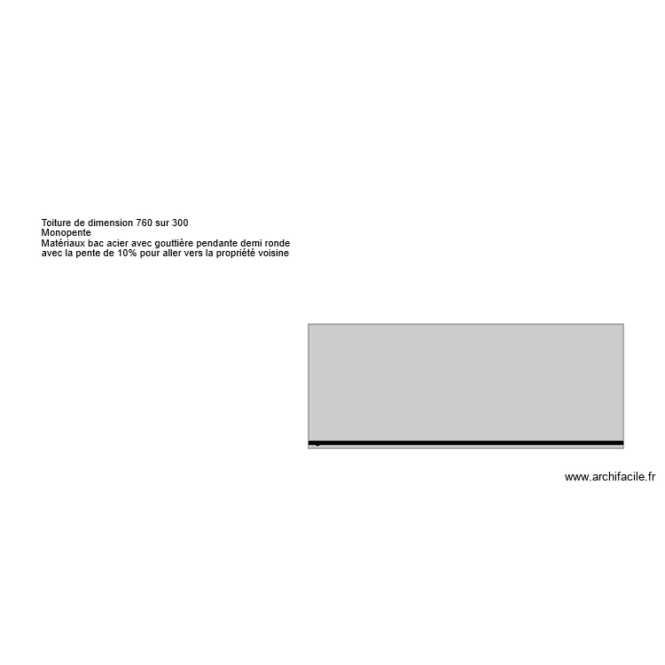 toiture 10 permis. Plan de 