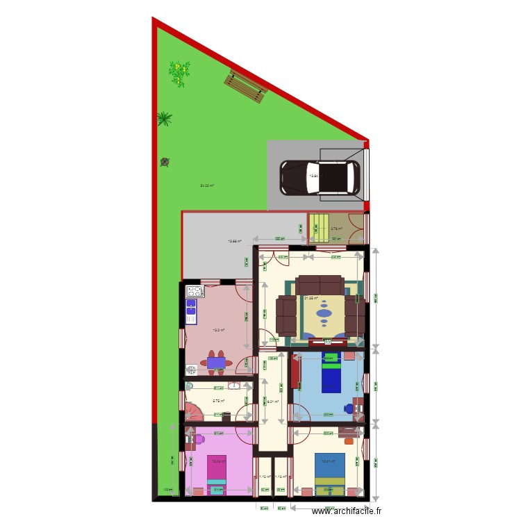 maison bien. Plan de 0 pièce et 0 m2