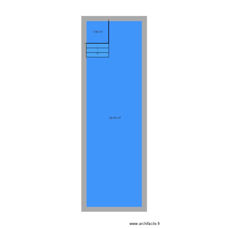 piscine couloir. Plan de 0 pièce et 0 m2