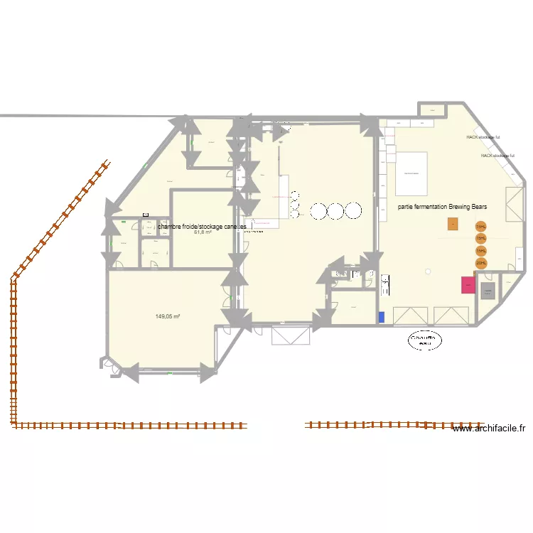 PLAN RACK SACRI. Plan de 