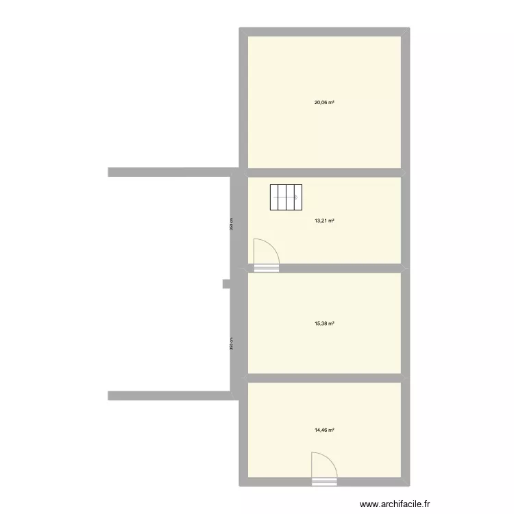agrandissement sous sol. Plan de 