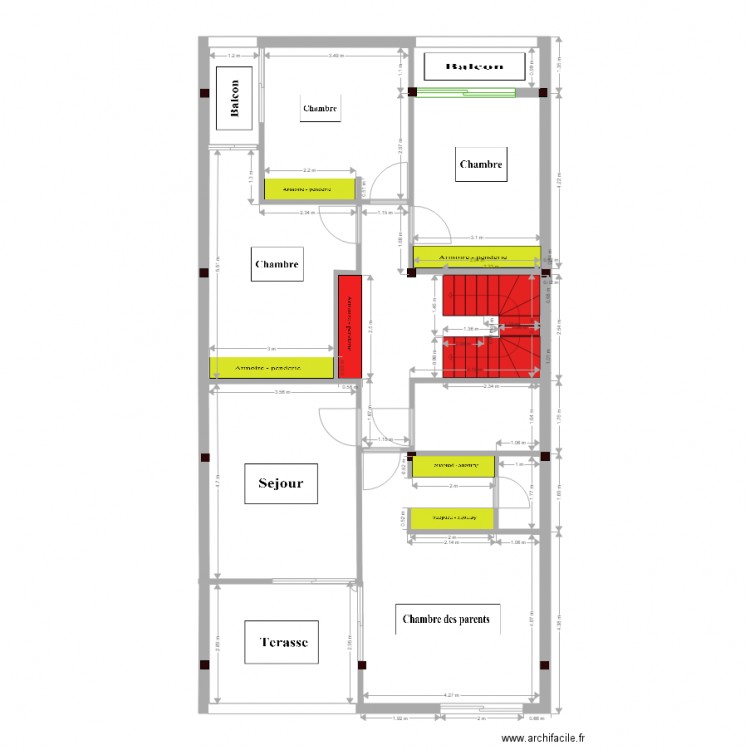 villanasser etage 1. Plan de 0 pièce et 0 m2