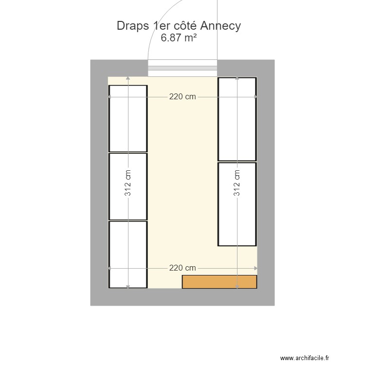 Draps 1er côté Annecy. Plan de 0 pièce et 0 m2