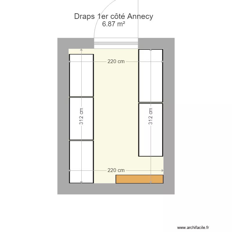 Draps 1er côté Annecy. Plan de Draps 1er côté Annecy. Plan de