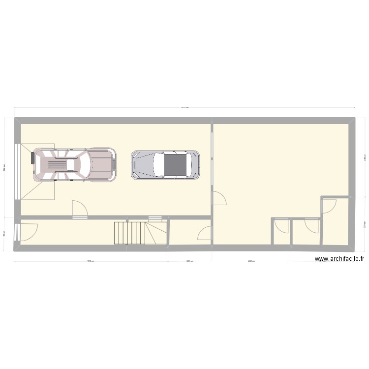 Rez de Chaussée Maison Mamido. Plan de 6 pièces et 135 m2