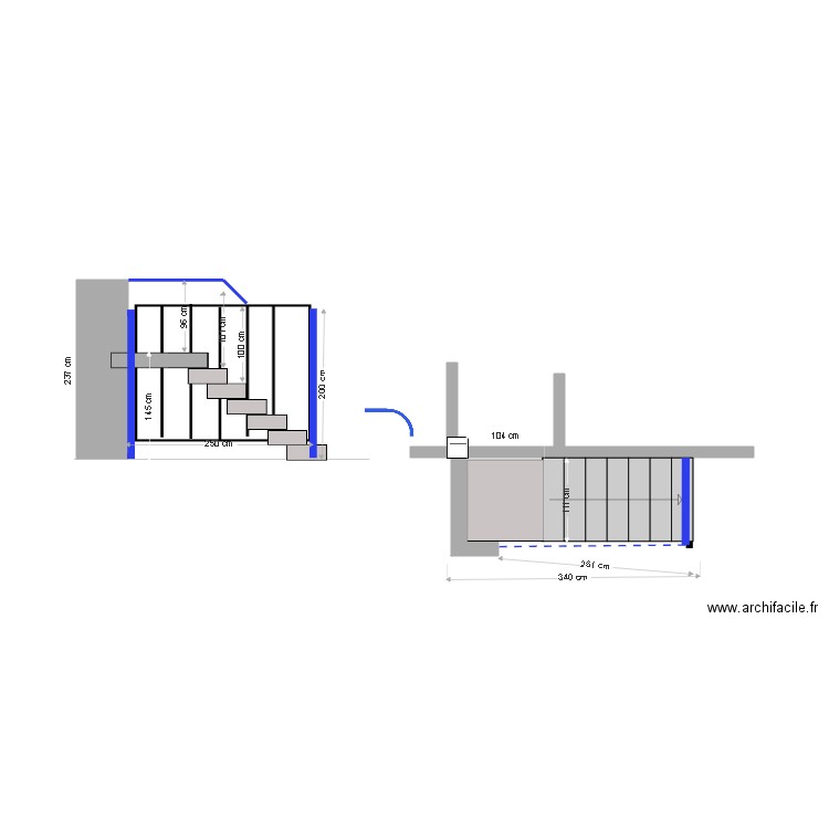 escalier ex. Plan de 0 pièce et 0 m2