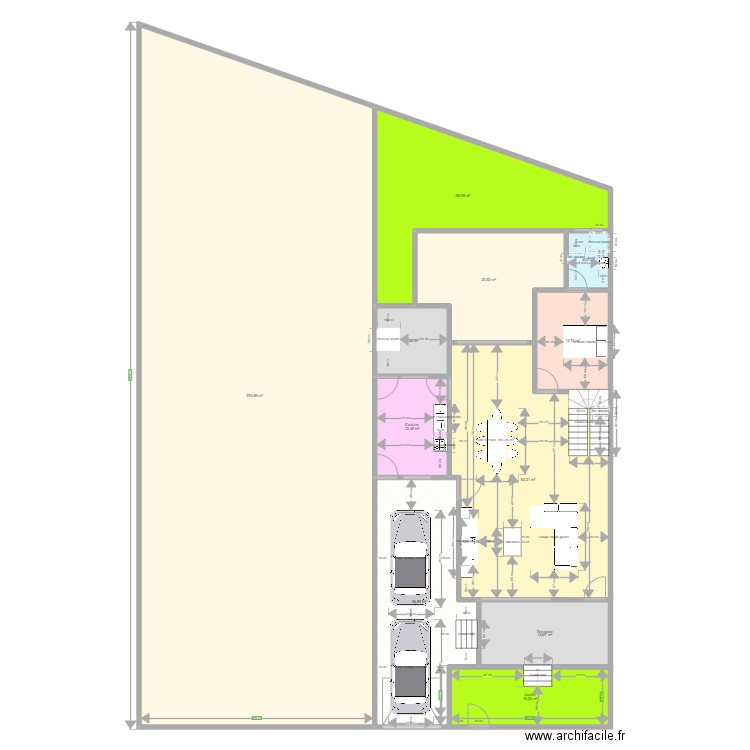Duplex Jumeles. Plan de 0 pièce et 0 m2