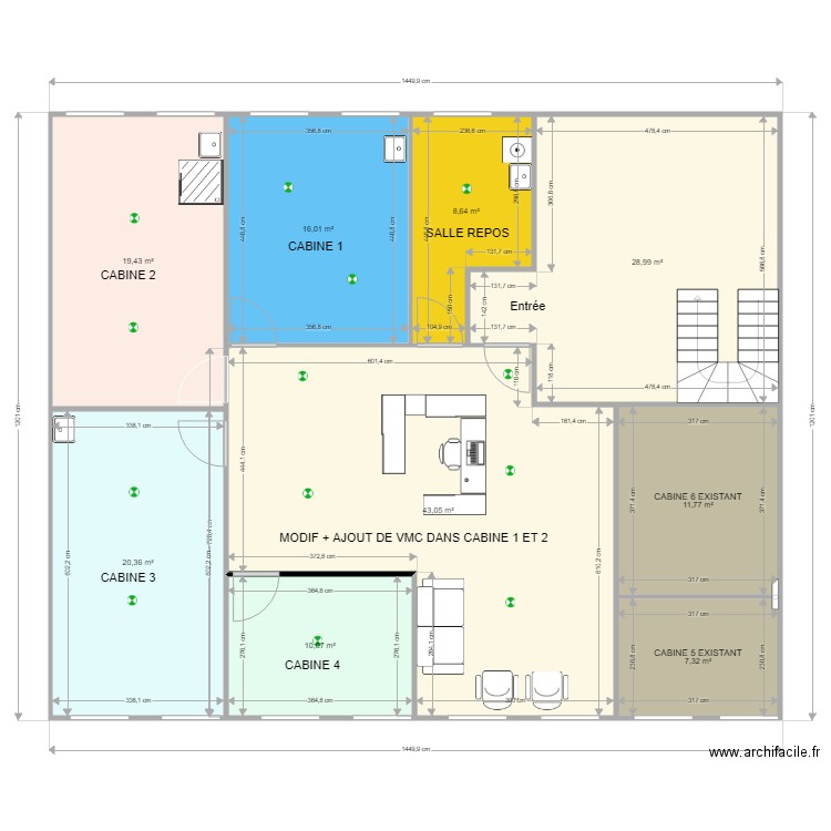 SIX FOURS SIEURAC 2022. Plan de 9 pièces et 166 m2