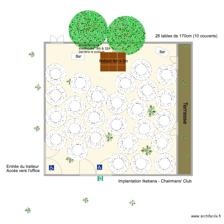 Pavillon des Oliviers implantation IKEBANA. Plan de 0 pièce et 0 m2