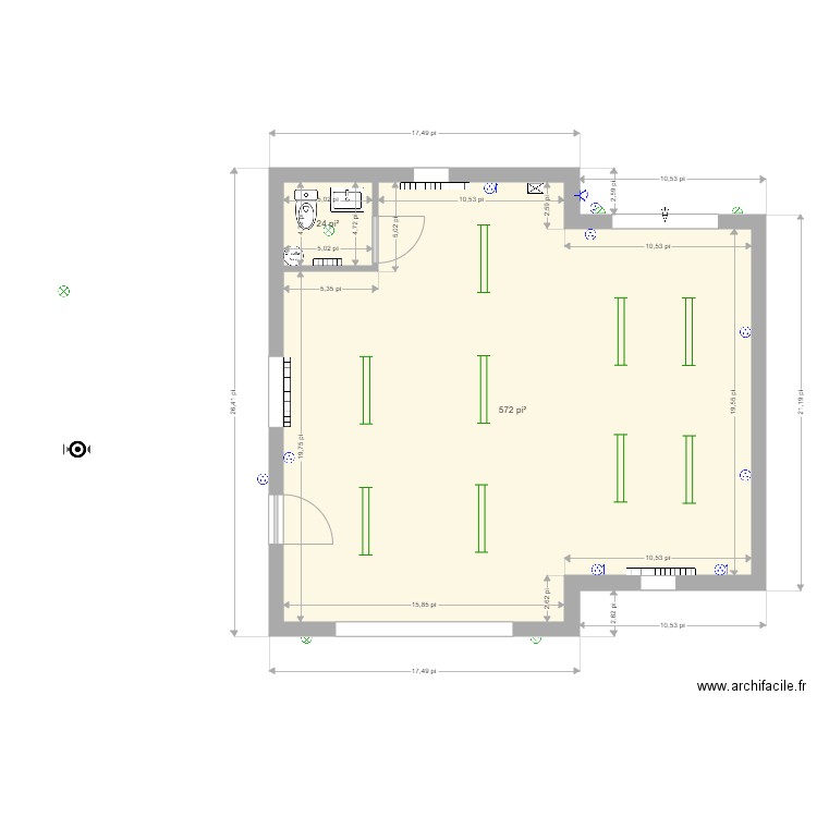 garage math electr. Plan de 0 pièce et 0 m2