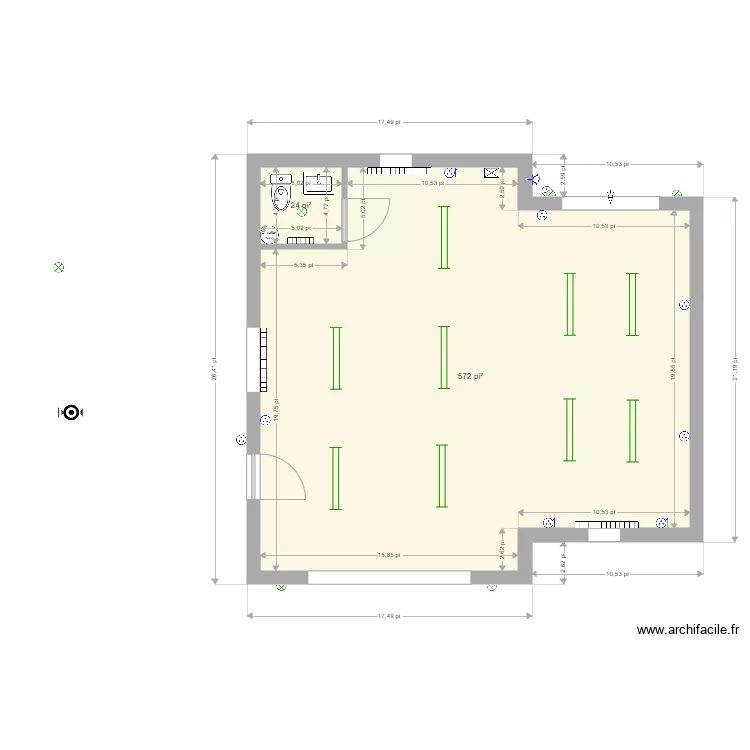 garage math electr. Plan de 