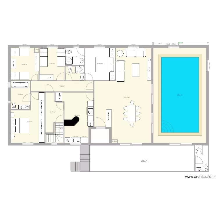 PLAN ETAGE au 12 01 2020. Plan de 