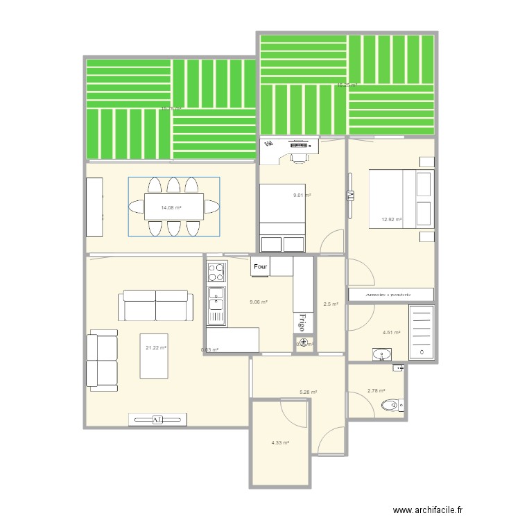 Appartement 2. Plan de 0 pièce et 0 m2