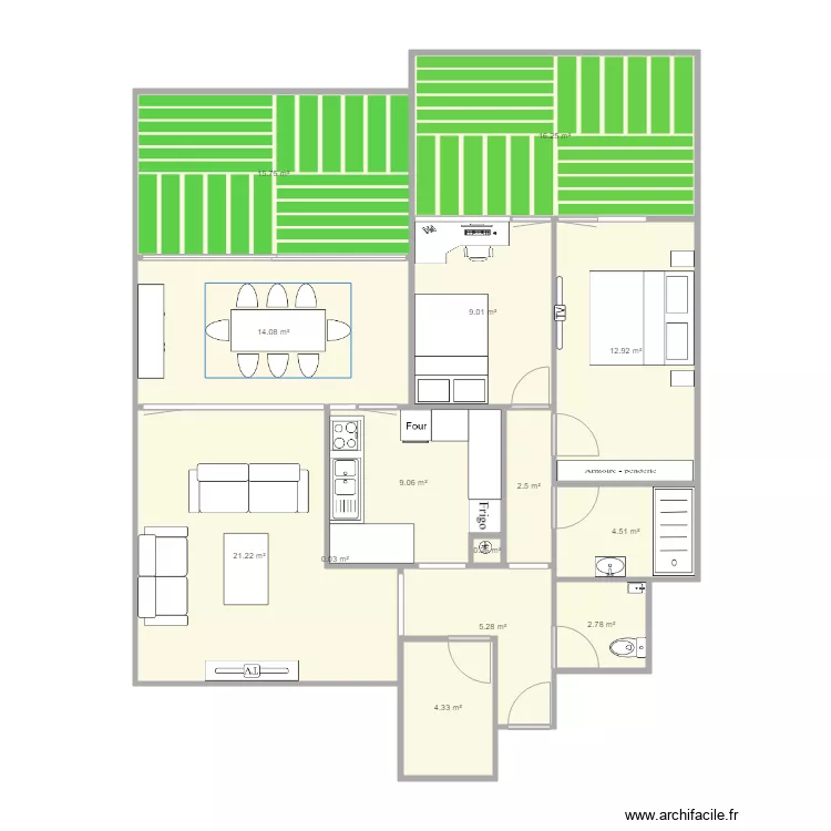 Appartement 2. Plan de 
