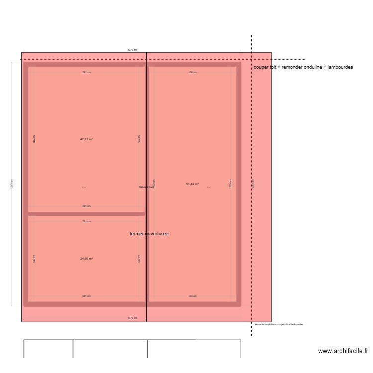papy toit. Plan de 10 pièces et 233 m2