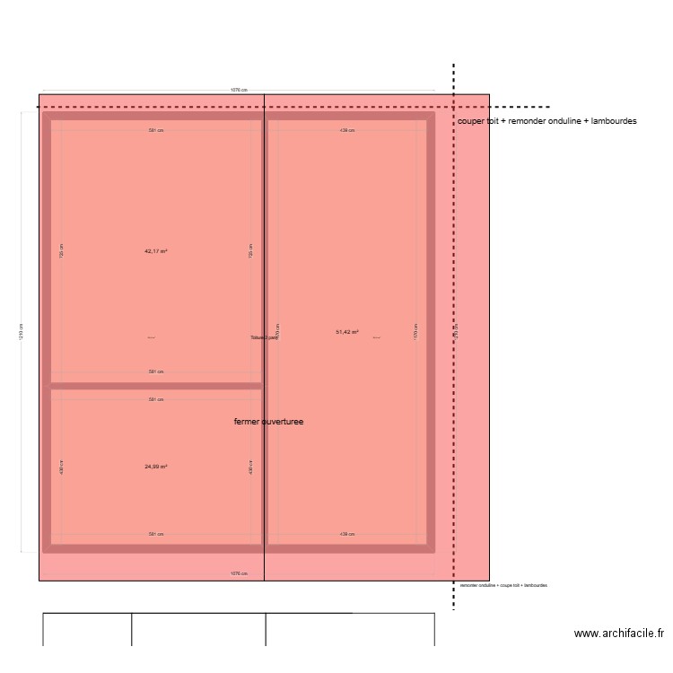 papy toit. Plan de 0 pièce et 0 m2