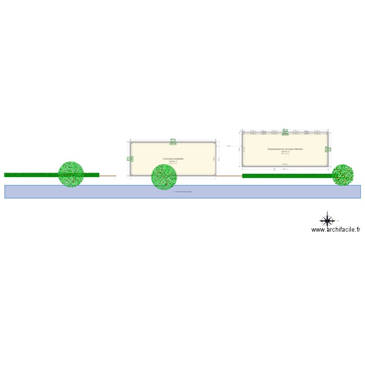 batiment agricole. Plan de 0 pièce et 0 m2