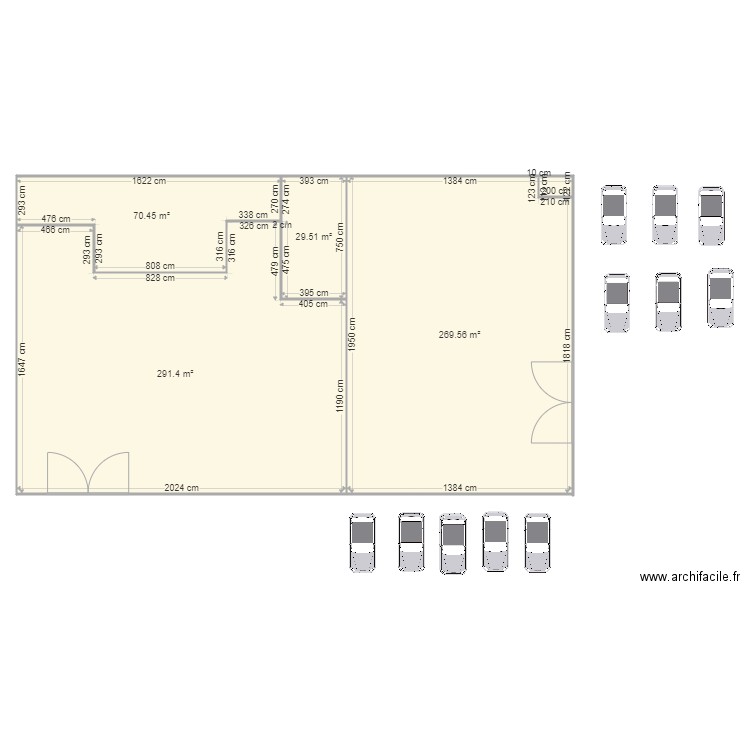 Magasin Generaux hall 7. Plan de 0 pièce et 0 m2