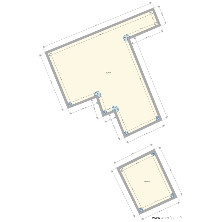 Plan actuel Clara. Plan de 0 pièce et 0 m2