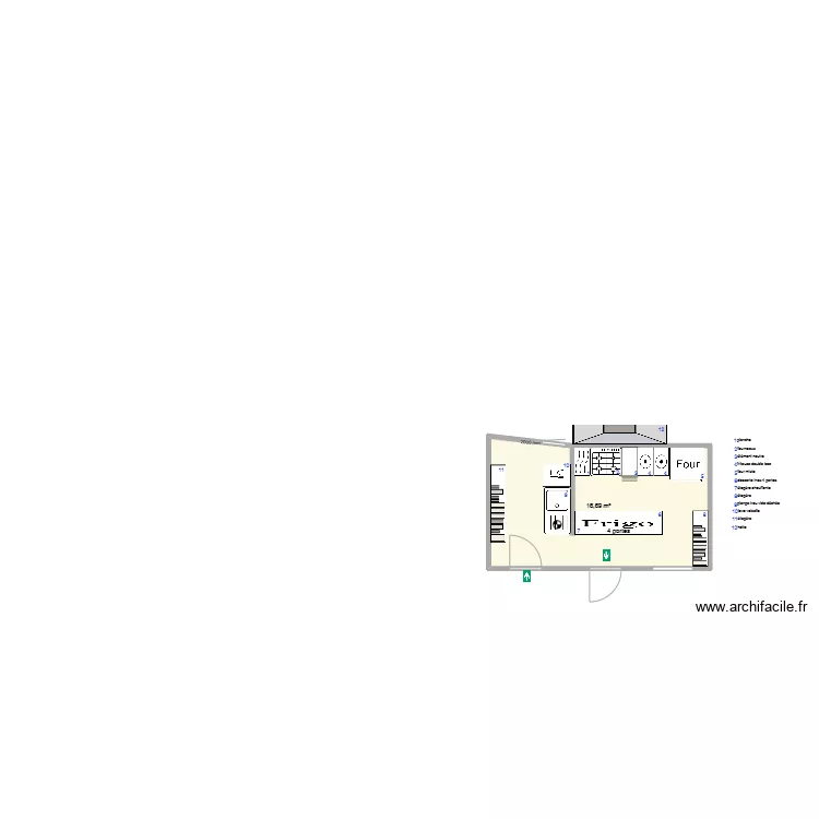 garage Maubeuge. Plan de 