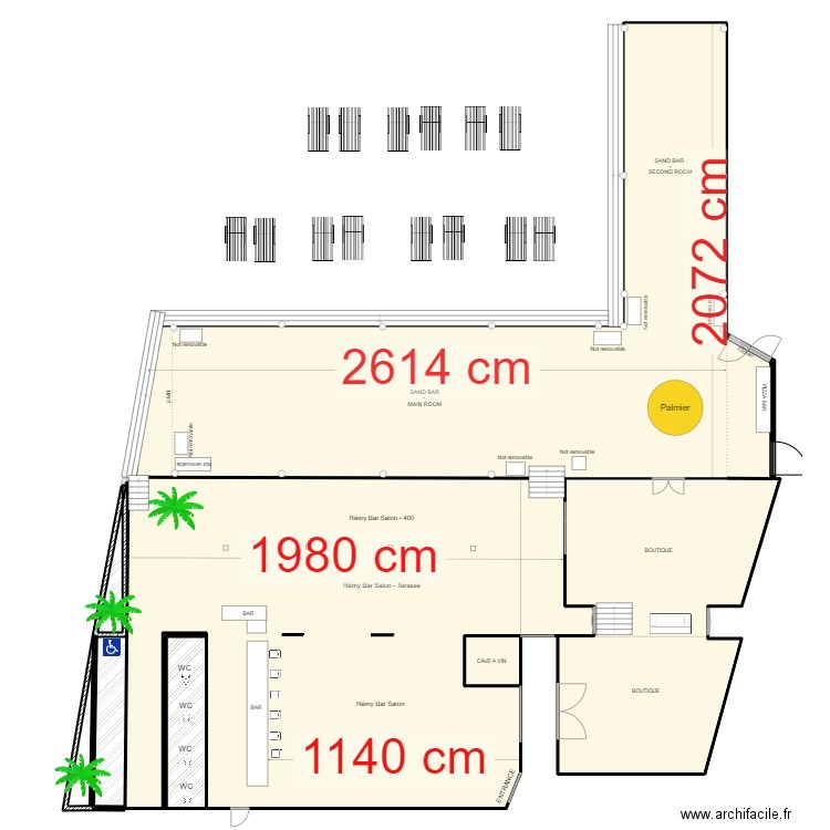 SAND BAR. Plan de 7 pièces et 656 m2