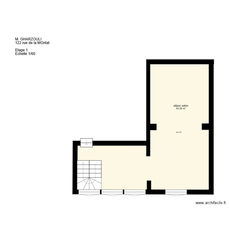 GHARZOULI ETAGE 1. Plan de 0 pièce et 0 m2