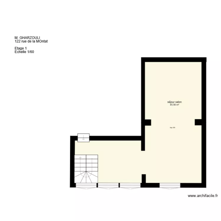 GHARZOULI ETAGE 1. Plan de GHARZOULI ETAGE 1. Plan de