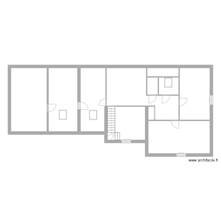 Seb étage. Plan de 10 pièces et 151 m2