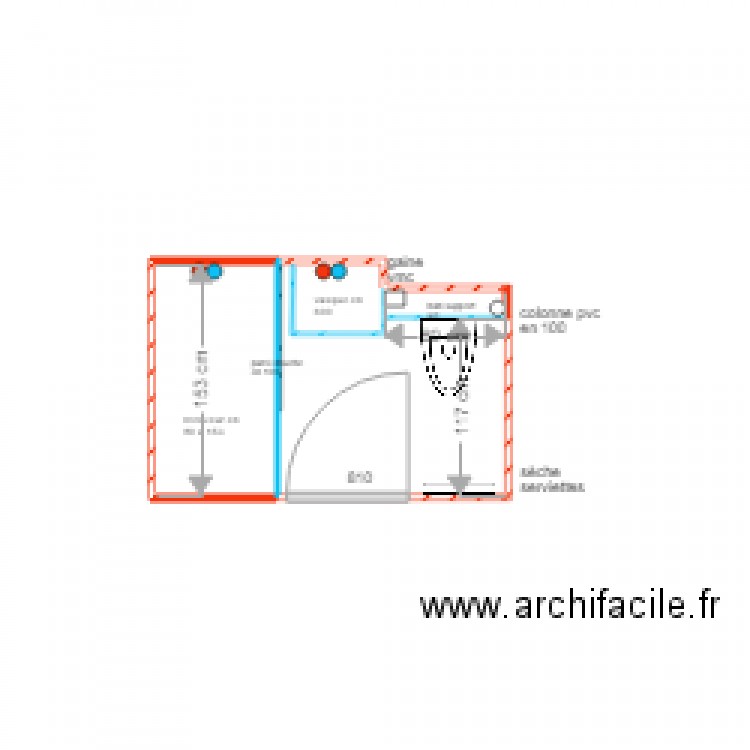 GF SDB 2 . Plan de 0 pièce et 0 m2