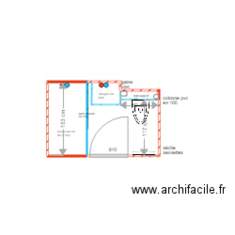 GF SDB 2 . Plan de 0 pièce et 0 m2