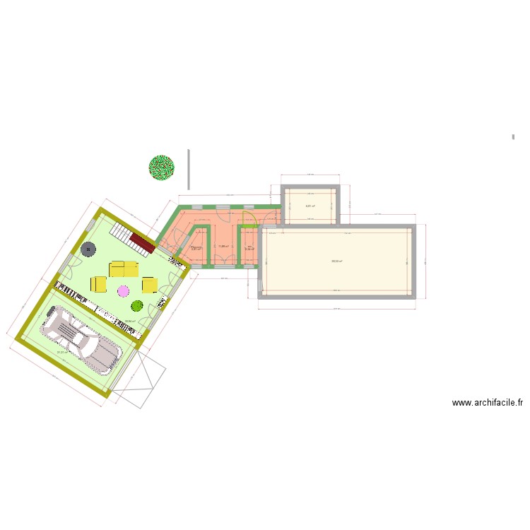 PLAN  1 SEUL BATIMANT. Plan de 0 pièce et 0 m2