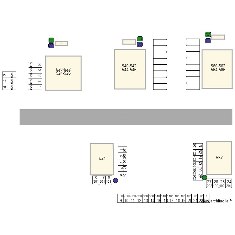 CHEN 537 521 520 540 560. Plan de 0 pièce et 0 m2