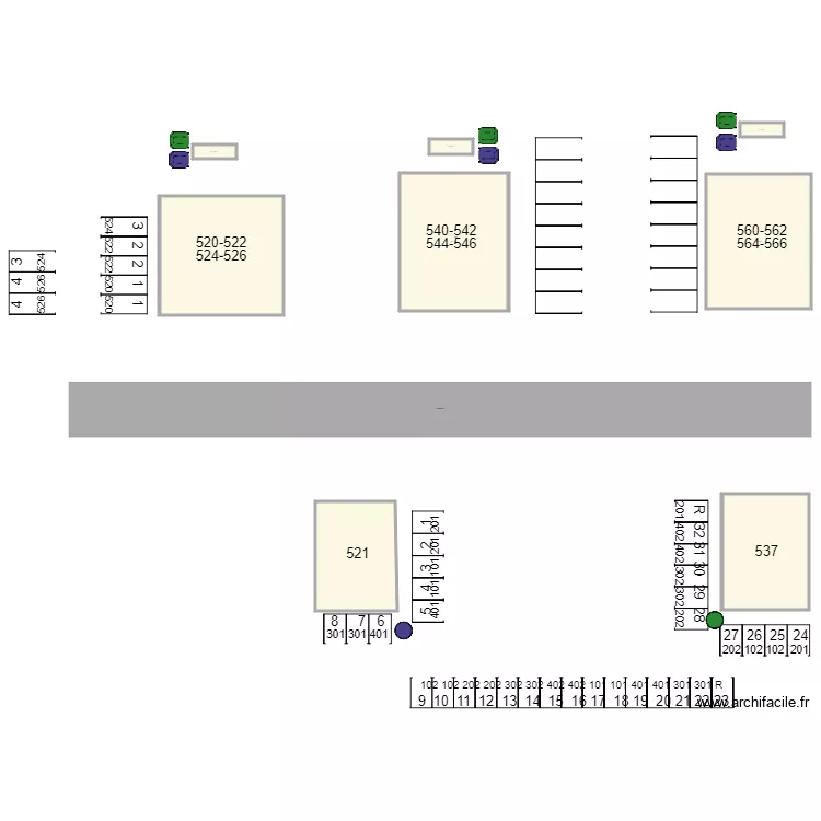 CHEN 537 521 520 540 560. Plan de 