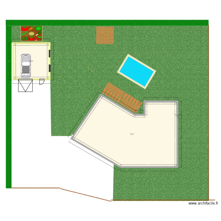 GARAGE2. Plan de 2 pièces et 191 m2