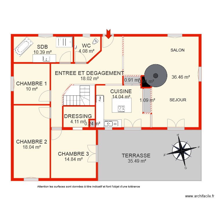 BI 5650 RDC non côté. Plan de 0 pièce et 0 m2