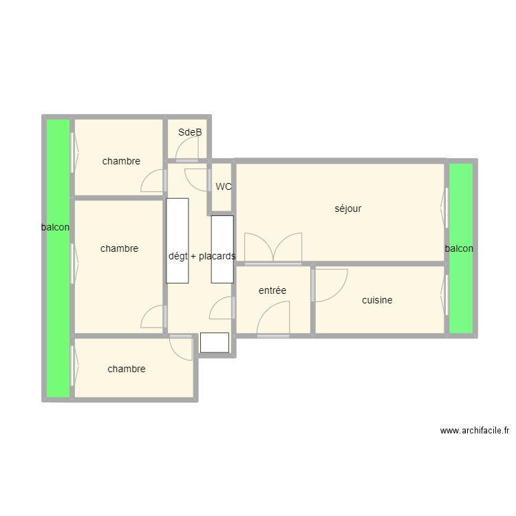 Bld Gambetta. Plan de 0 pièce et 0 m2