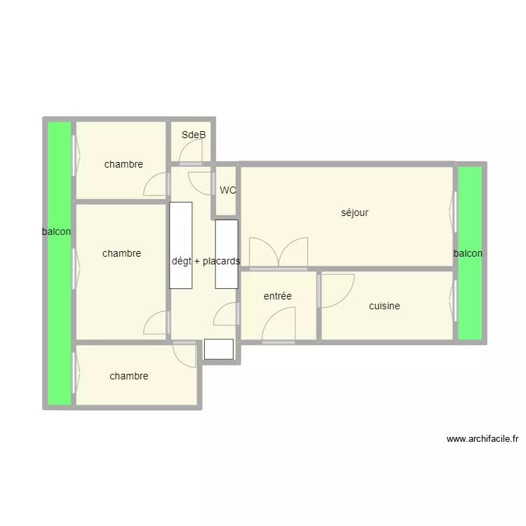 Bld Gambetta. Plan de 